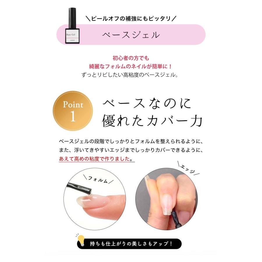HEMAフリー ピールオフ＆ノンワイプハードトップ＆ベースジェル3点