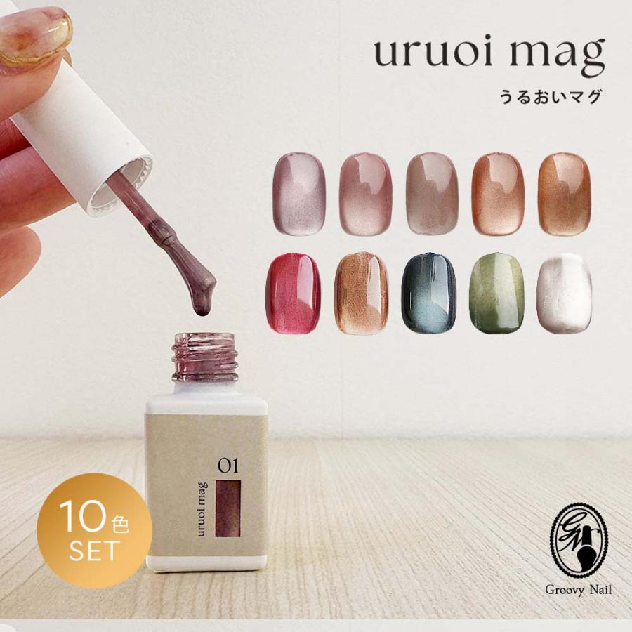 【新品未使用】ネイルスタイルSilkMagまとめ売り　HEMAフリーうるうるマグ HEMAフリー マグネット うるおいマグ 5g 10色セット アクリル酸フリー