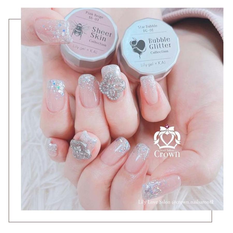 リリージェル Lily gel カラージェル KAI バブルグリッター 