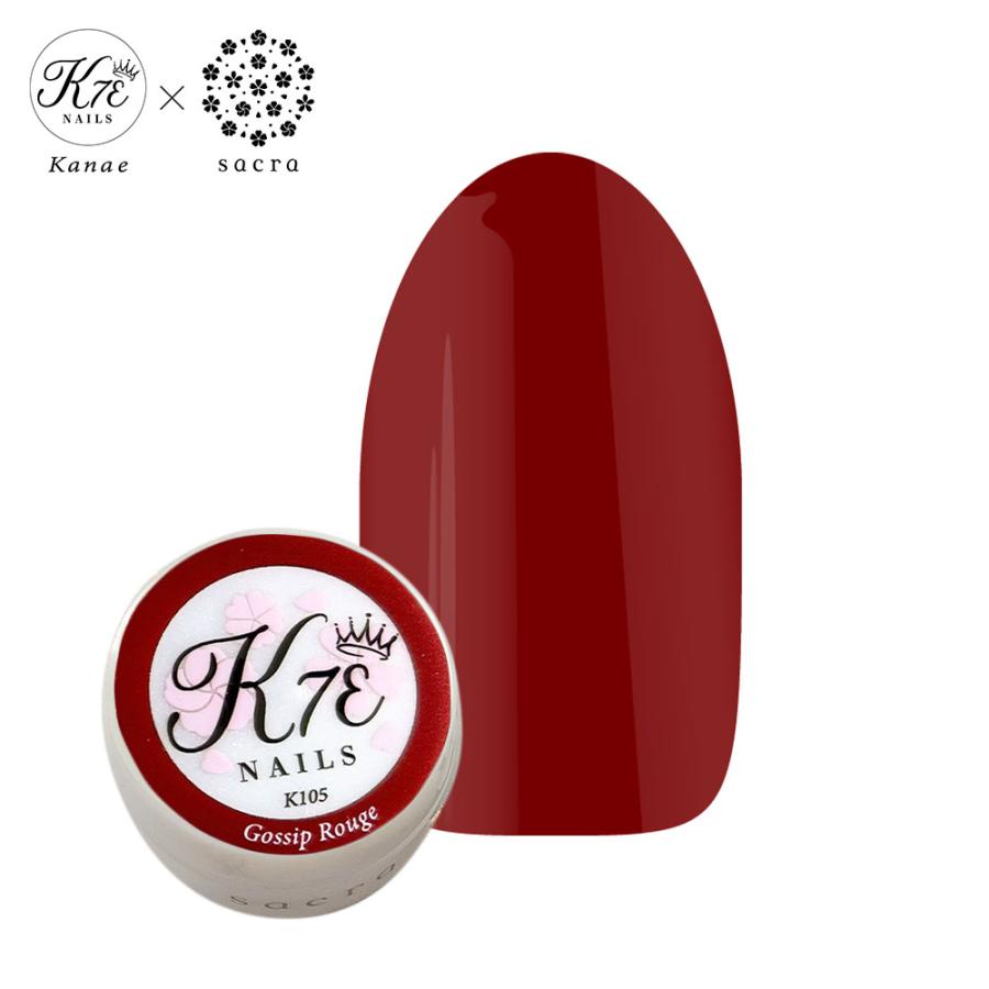 sacra サクラ ジェルネイル カラージェル K105 Gossip Rouge 3g かなえ