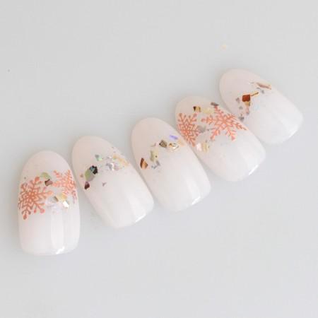 Amaily アメイリー ネイルシール No 9 15 雪の結晶 ピンクゴールド ネコポス対応 Tana グルービーネイルyahoo 店 通販 Yahoo ショッピング