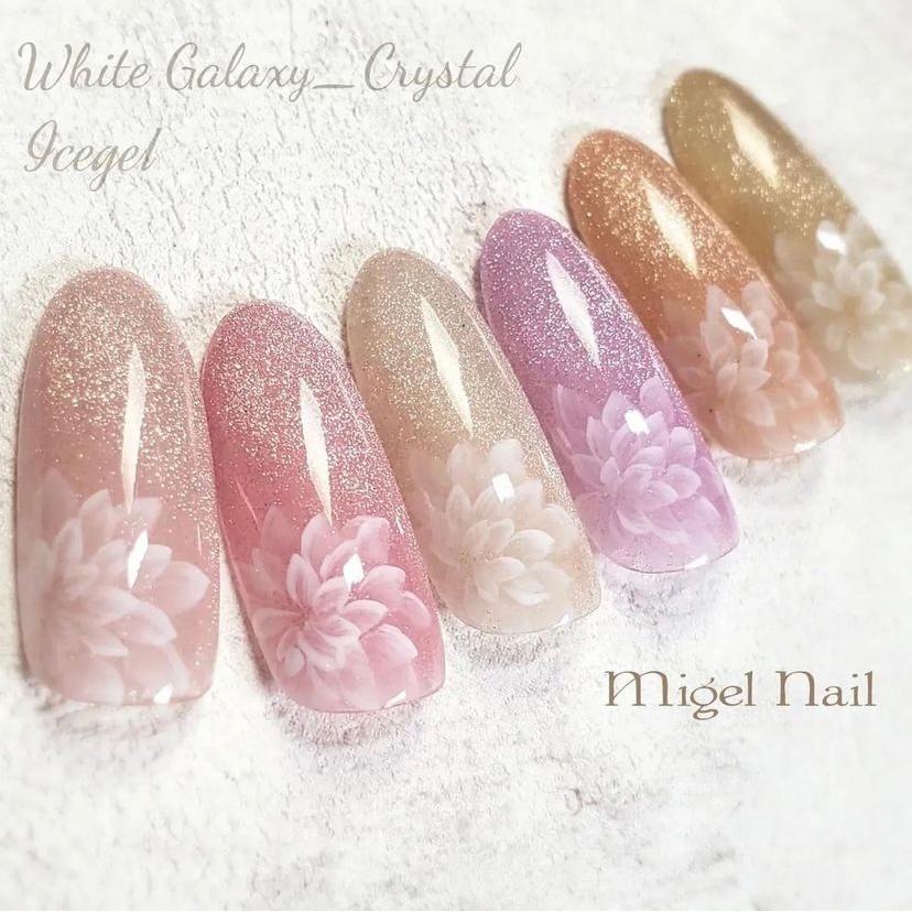 アイスジェル ICE GEL A BLACK ホワイトギャラクシー 3g 6色セット＋