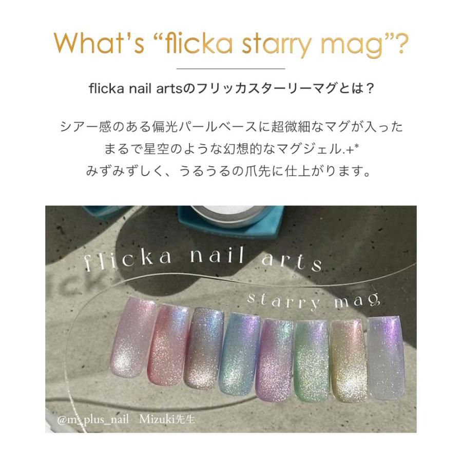 flicka nail arts フリッカマグジェル 8色セット flicka nail arts フリッカスターリーマグジェル 8色セット 各5g