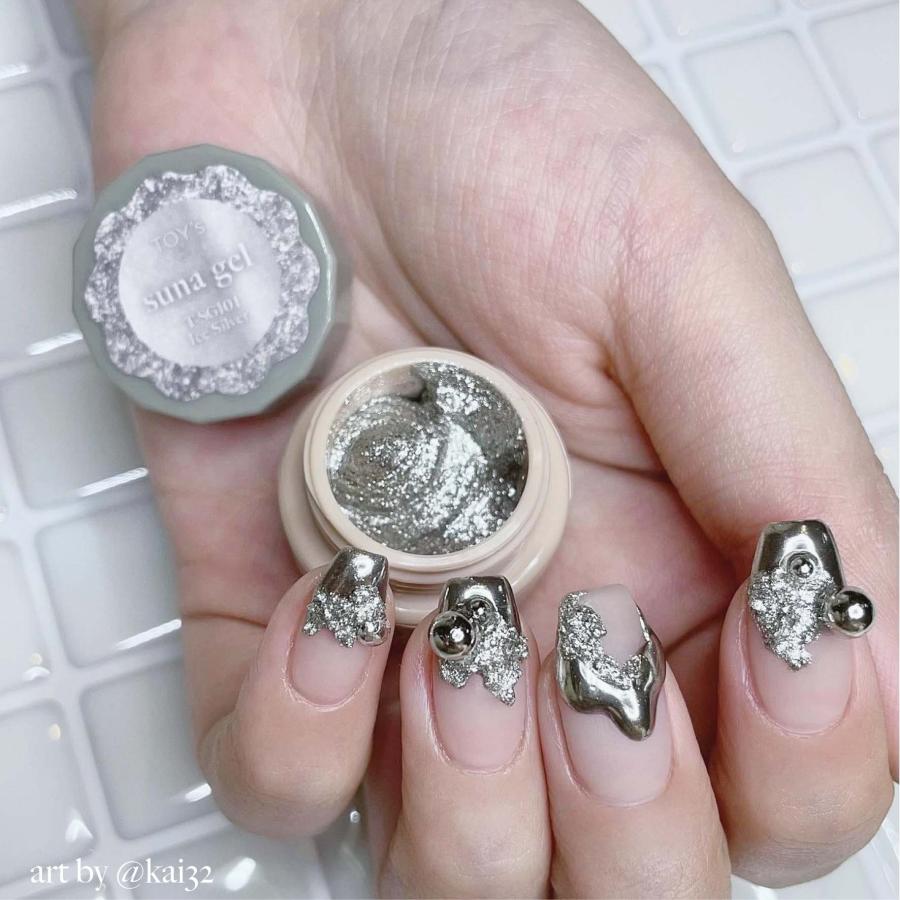 TOY's × INITY スナジェル アイスシルバー 5g ラメ グリッター ジェル