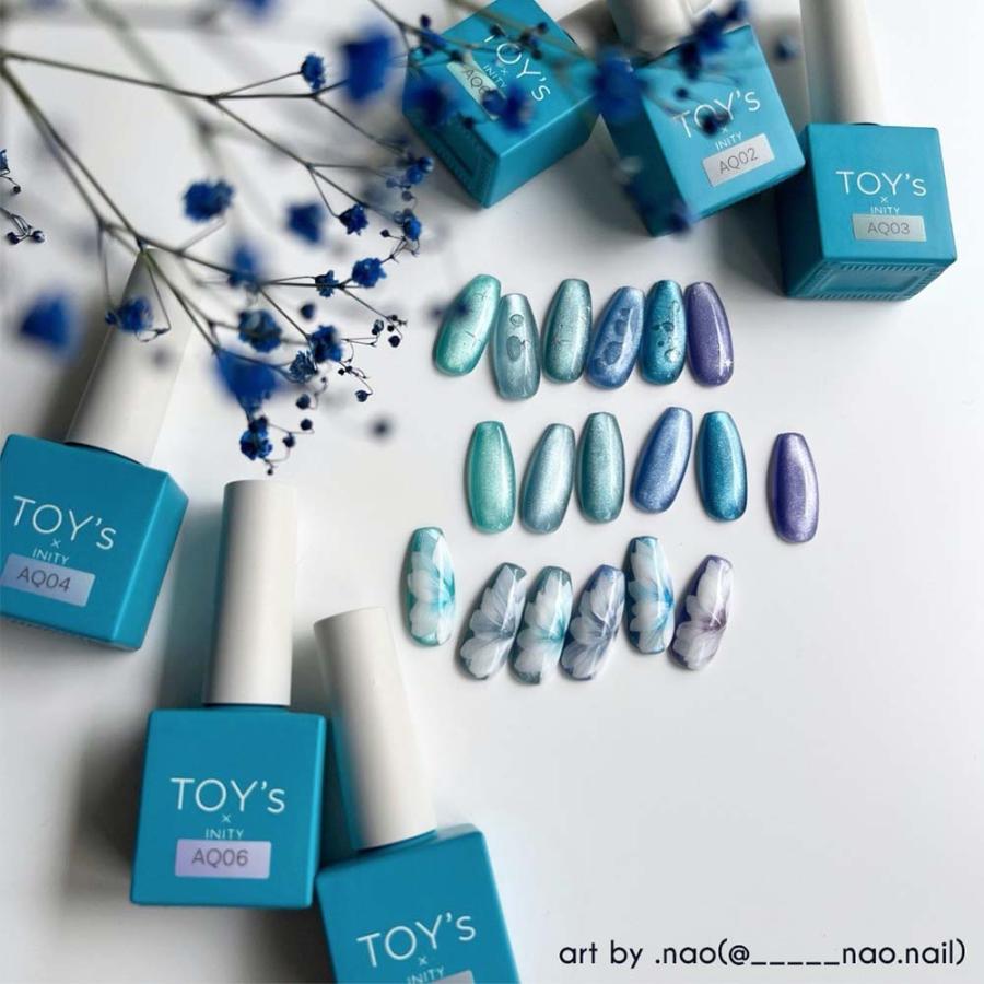 TOY's × INITY アクアマグ 7ml 6色セット T-AQ01~06 マグネットジェル