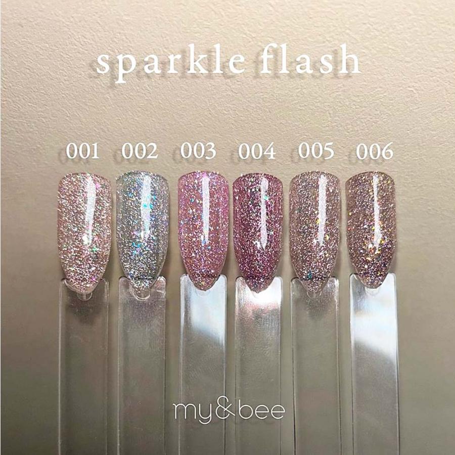 マイビー my&bee スパークルフラッシュ 8ml 6色セット SP-001G~006G
