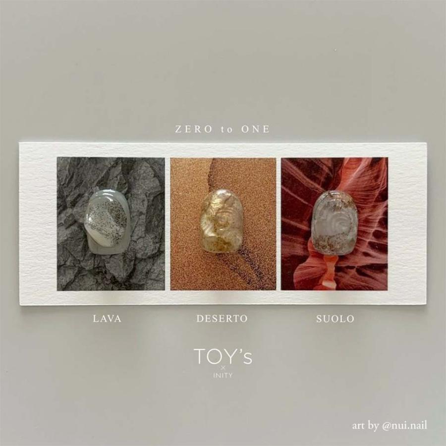 TOY's × INITY ZERO to ONE(ゼロトゥワン) パウダー 3種セット ネイル