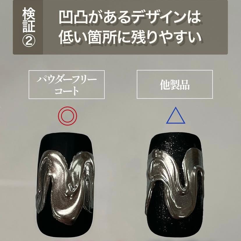 my&bee マイビー パウダーフリーコート 12ml ミラーアートの下地に