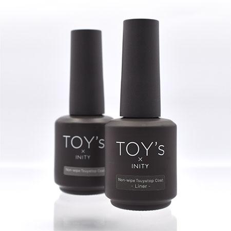 TOY's × INITY ノンワイプツヤトップコート ライナー 12ml 細筆