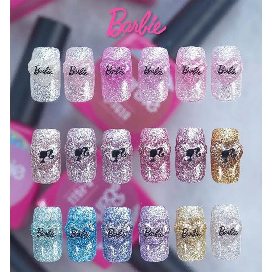 バービー Barbie クリスタルフラッシュジェル 10g 6色セット1［FG07~12