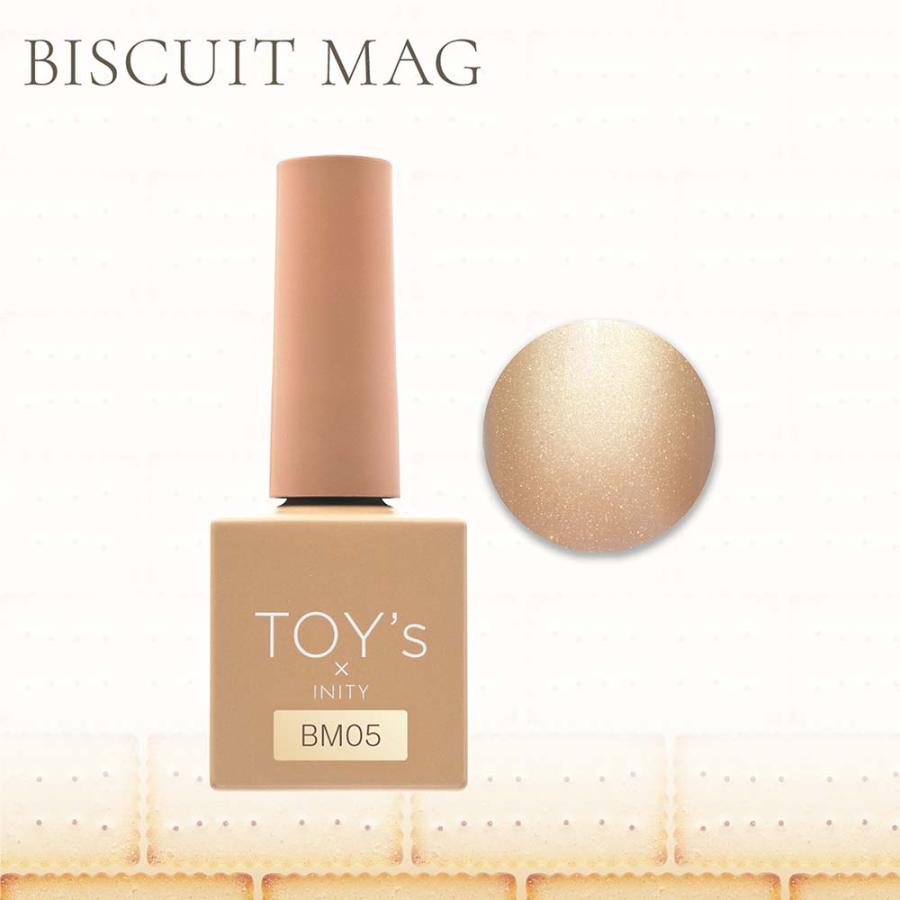 TOY's × INITY ビスケットマグ 7ml 6色セット マグネット ジェルネイル