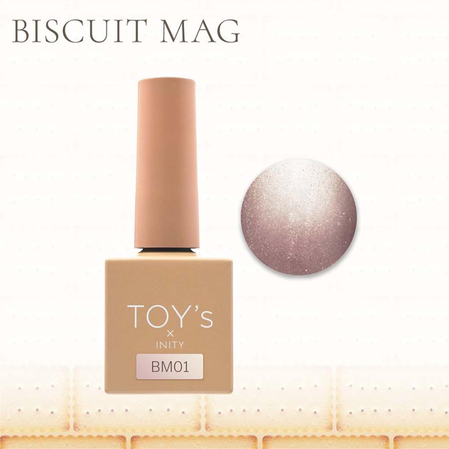 TOY's × INITY ビスケットマグ 7ml 6色セット マグネット ジェルネイル