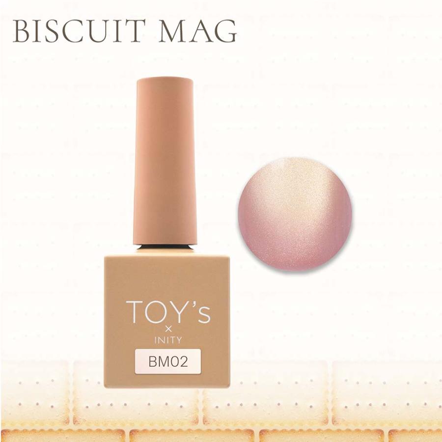 TOY's × INITY ビスケットマグ 7ml 6色セット マグネット ジェルネイル