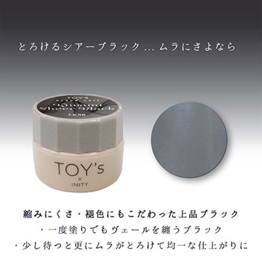 TOY's × INITY カラージェル 極みシアーブラック 5g ジェルネイル 縮み