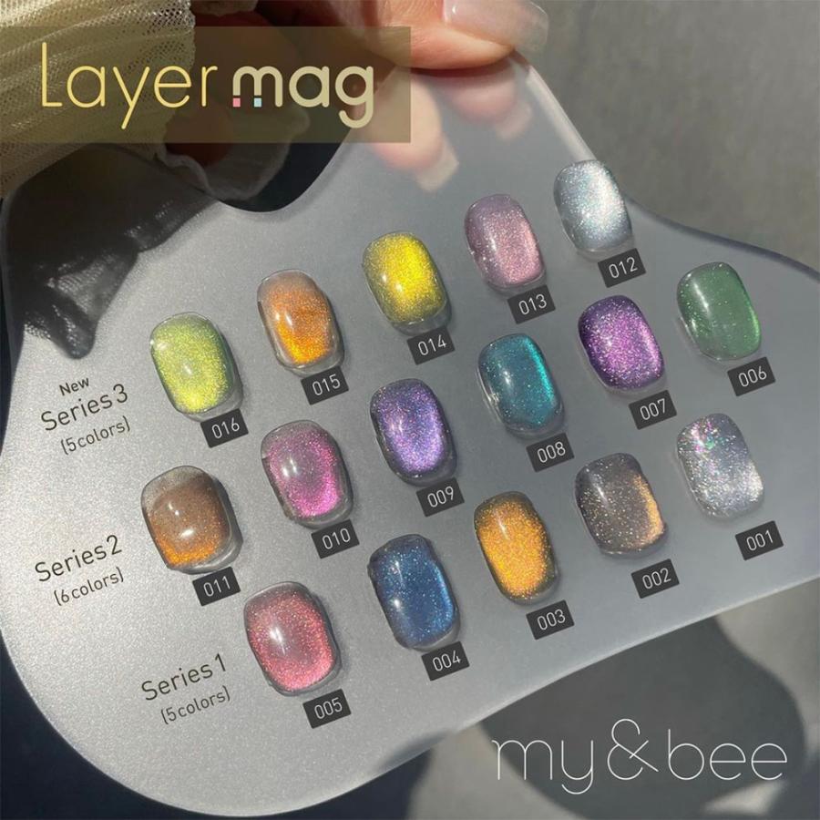 my&bee マイビー レイヤーマグ 8ml 全5色 LM-012G~016G マグネット