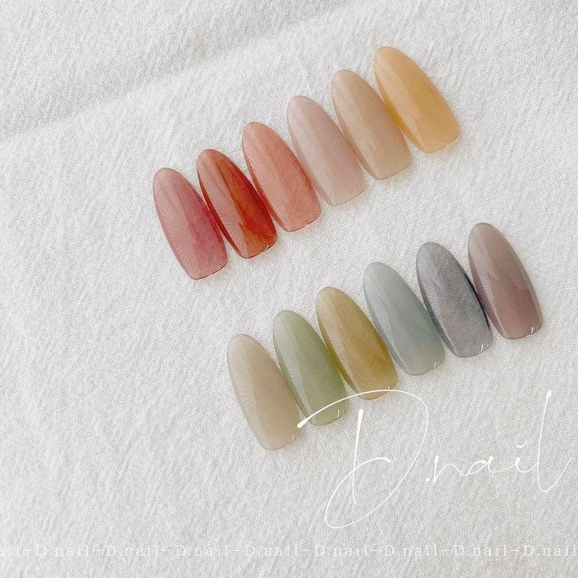D.nail ボタニカルジェル 2.5g 12色全色セット(01Sー12S) くすみカラー
