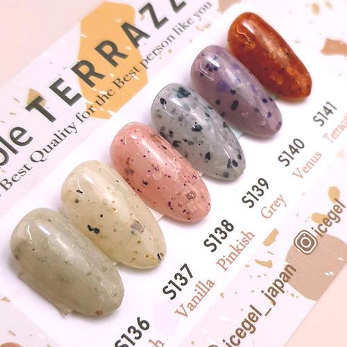 ICE GEL A BLACK マーブルテラゾージェル 3g 全6色 S136~S141 テラゾー