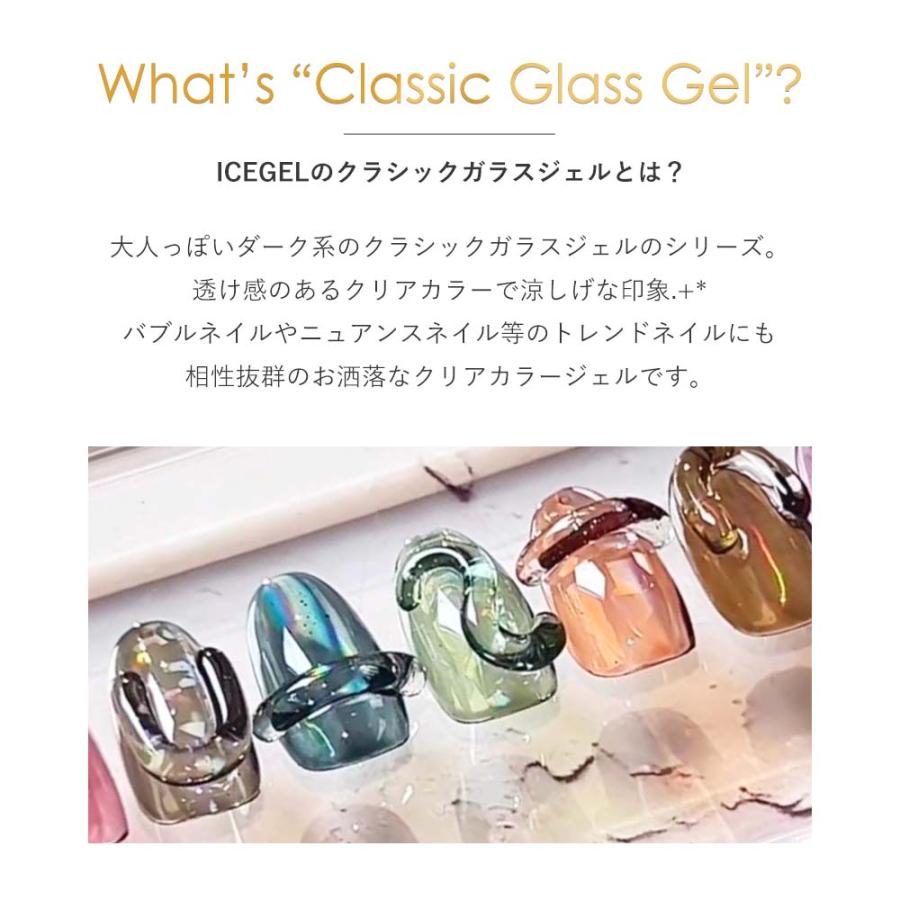 アイスジェル ICE GEL A BLACK クラシックガラスジェル 3g 全7色