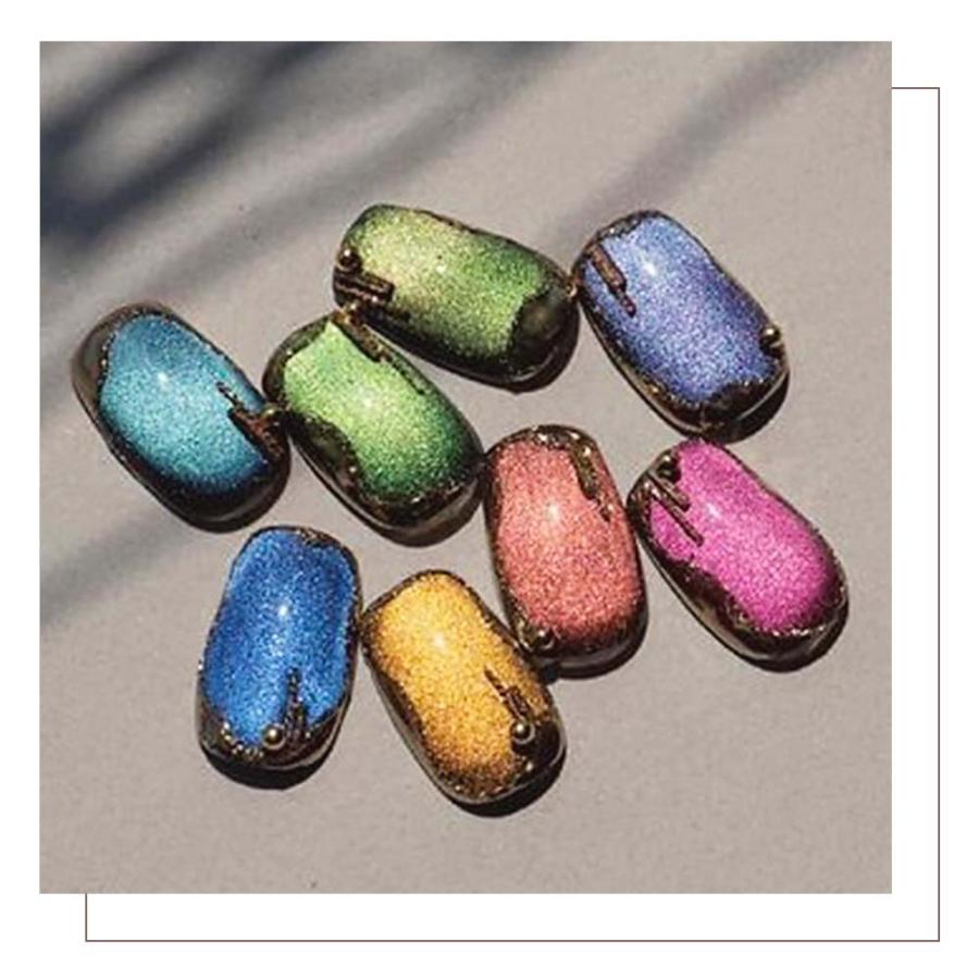 Smile☆さん専用　　　　フラッシュマグネットパウダーまとめ売り② emena エメナ Magnety powder マグネティパウダー 0.4g 全8色 ミラー
