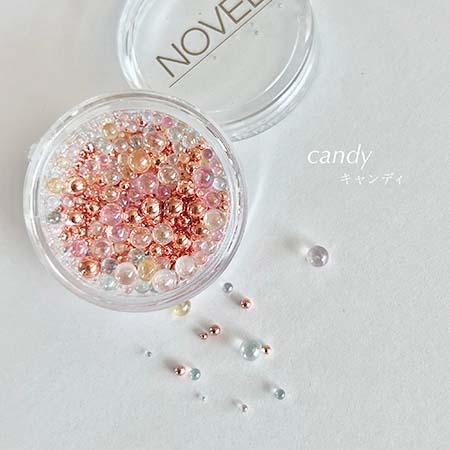 NOVEL Aurora grainy 6g 全2色 sugar/candy クリアボール ブリオン mix