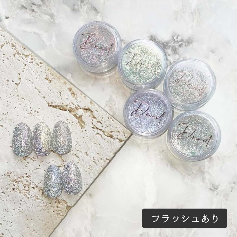 D.nail オーロラルミライズパウダー 全5色 0.5g フラッシュパウダー