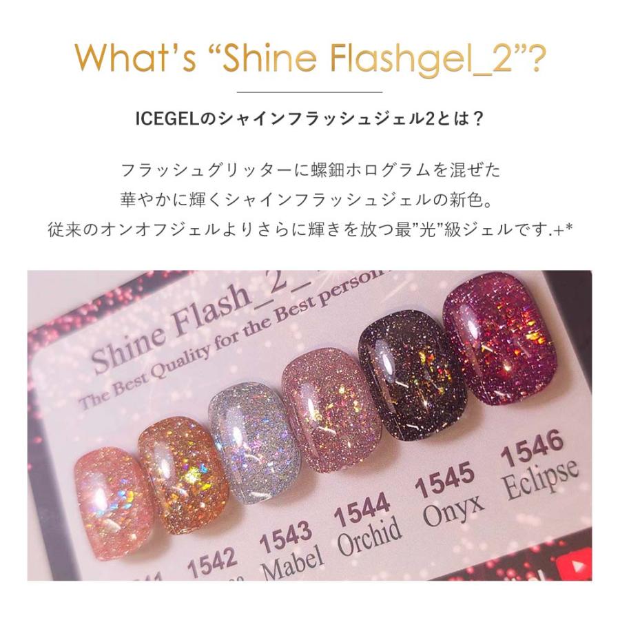 ◇アイスジェル ICE GEL A BLACK シャインフラッシュジェル