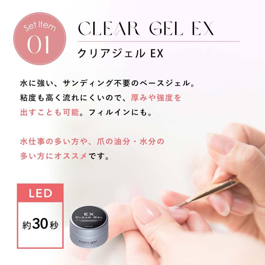 専用 para gel ジェルネイルセット おまけ含む para gel クリアジェルEX 4g ＋ PREGEL マジカルプライマー セット