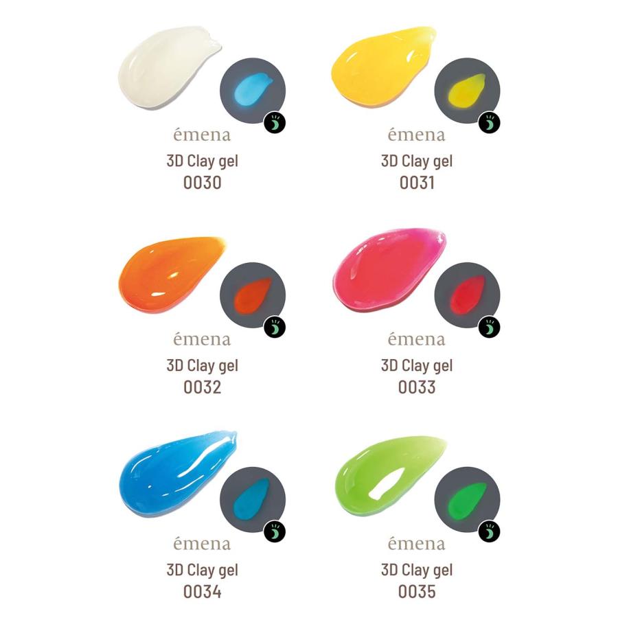 emena エメナ 3D Clay gel 3Dクレイジェル 4g リミテッドカラー 全6色