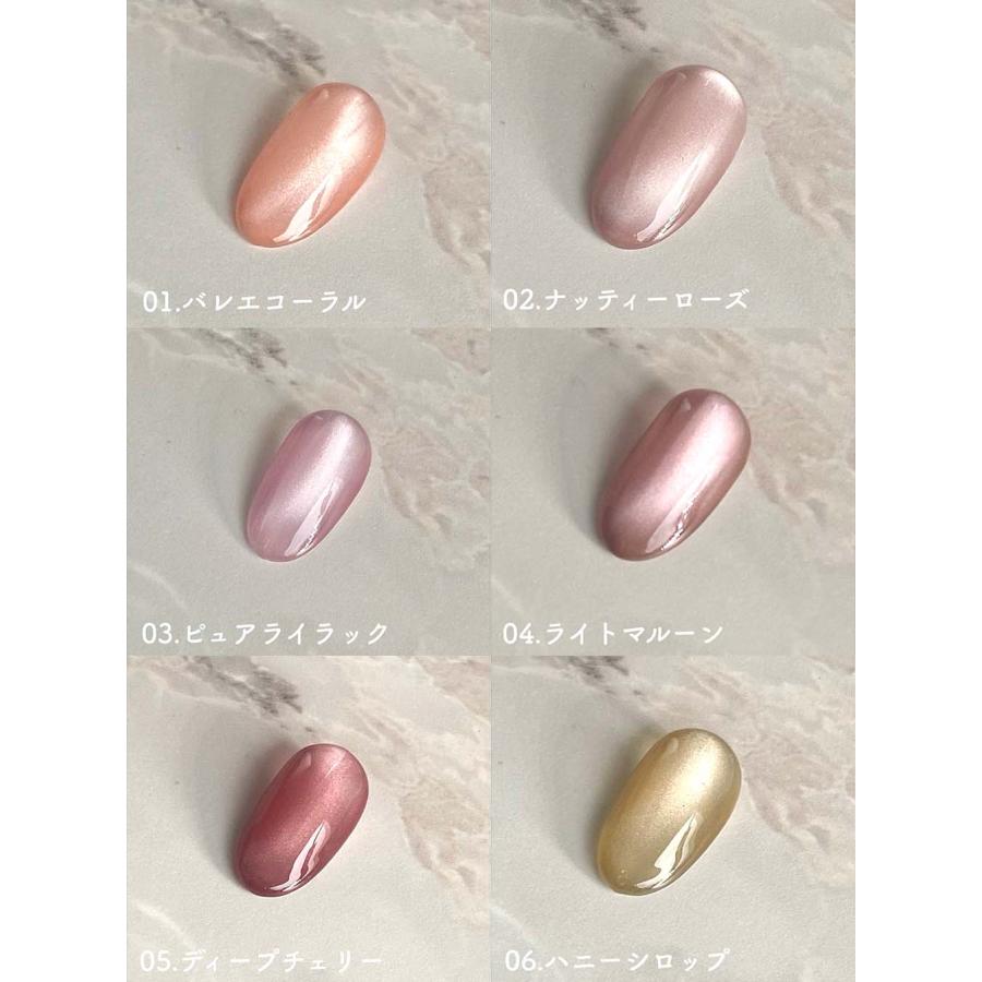D.nail グロスマグジェル 3g 全10色 01~10 マグネットネイル ジェル