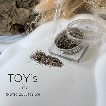 新品未開封 ネイルアート用品 『3D KIT in the box』グリッター TOY's × INITY エキゾチックコレクション グリッター 全3種 2g ネイル