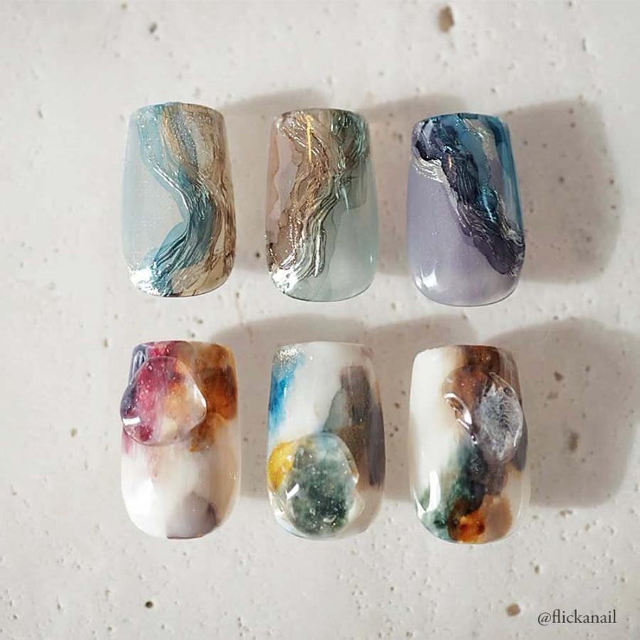 flicka nail arts インク ハーベストシリーズ 全6色 8ml くすみカラー