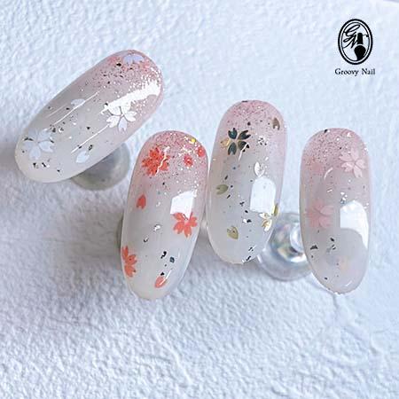 ネイルパフェ mini桜ホログラム 全4色 薄紅桜/白雪桜/赤真珠桜/燻し金