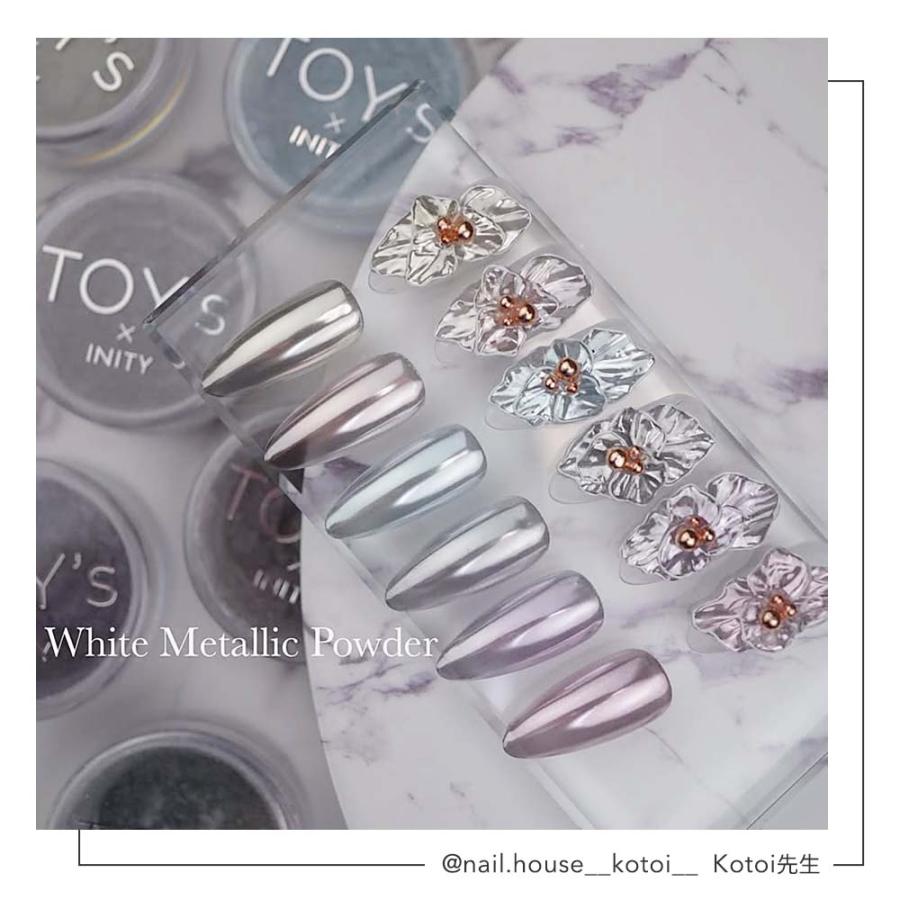 TOY's × INITY ホワイトメタリックパウダー 0.3g 全6色 T-WM01~06