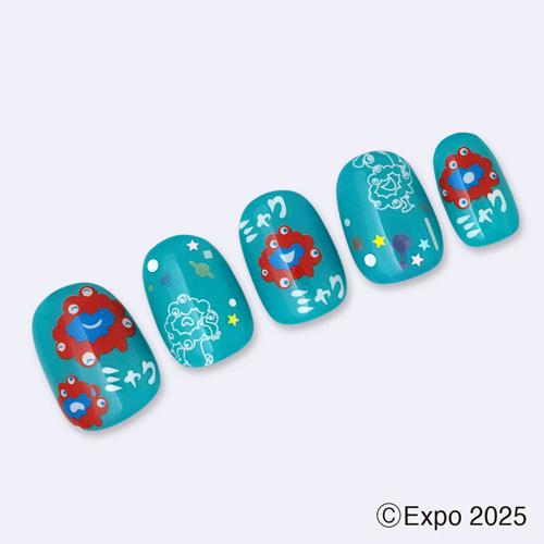 ◇ミャクミャク ネイルシール 2枚セット 2025大阪・関西万博 ジェル