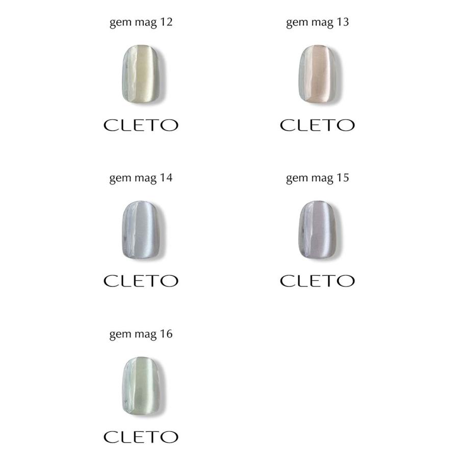 クレト CLETO ジェムマグ 全17色 クリア+01~16 7g マグネットネイル