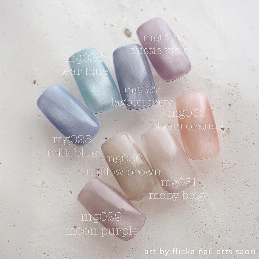 【新品】éclat 　flicka ドリーミーミストマグ&ラテマグ&黒マグ flicka nail arts フリッカマグジェル ドリーミーミストマグ 全8色 5g