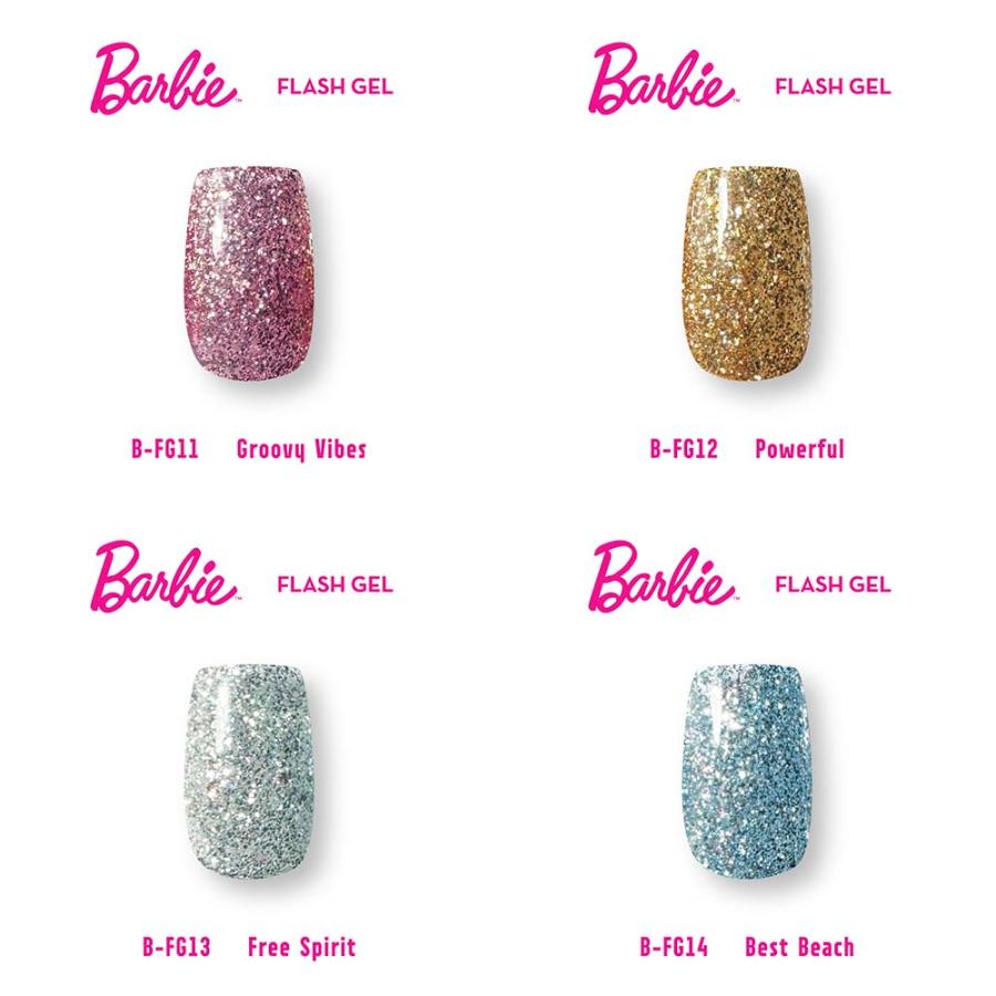 バービー Barbie クリスタルフラッシュジェル 10g 全12色 FG07~18 ラメ