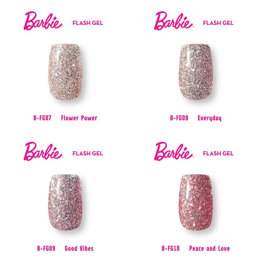 バービー Barbie クリスタルフラッシュジェル 10g 12色セット［FG07~18