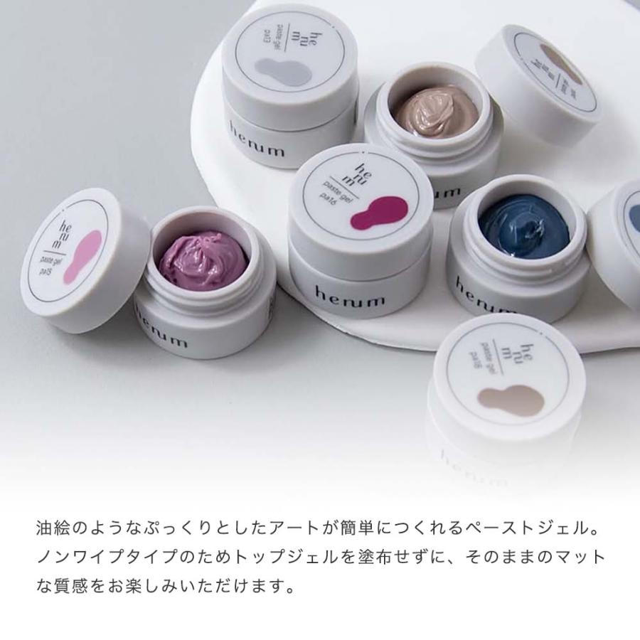 henum へニュム ペーストジェル 全6色 2.8g pa13~18 マット ノンワイプ