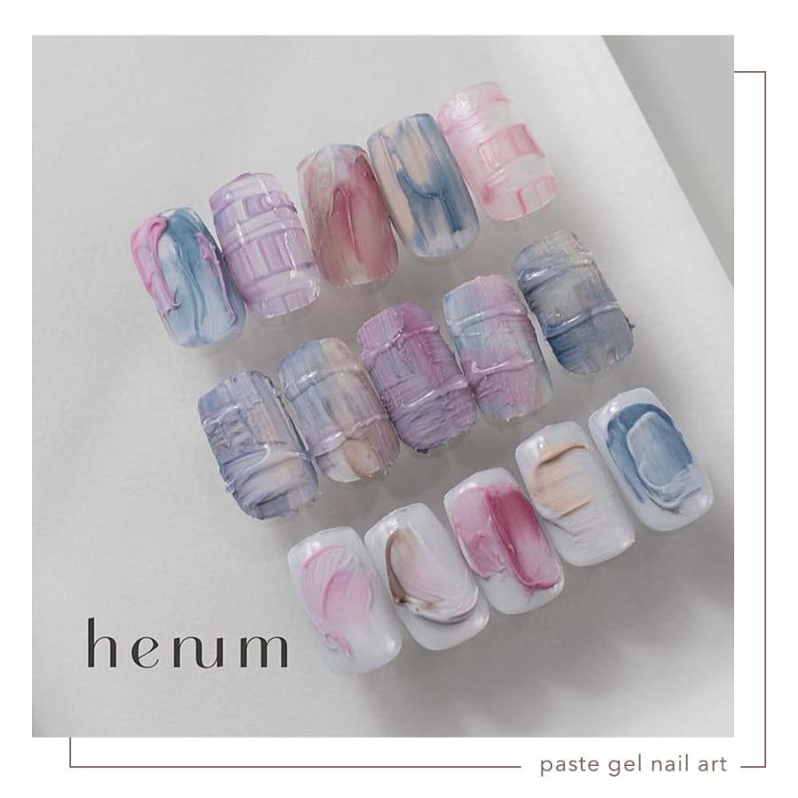 henumジェルネイル 6個セット henum へニュム ペーストジェル 全6色 2.8g pa13~18 マット ノンワイプ