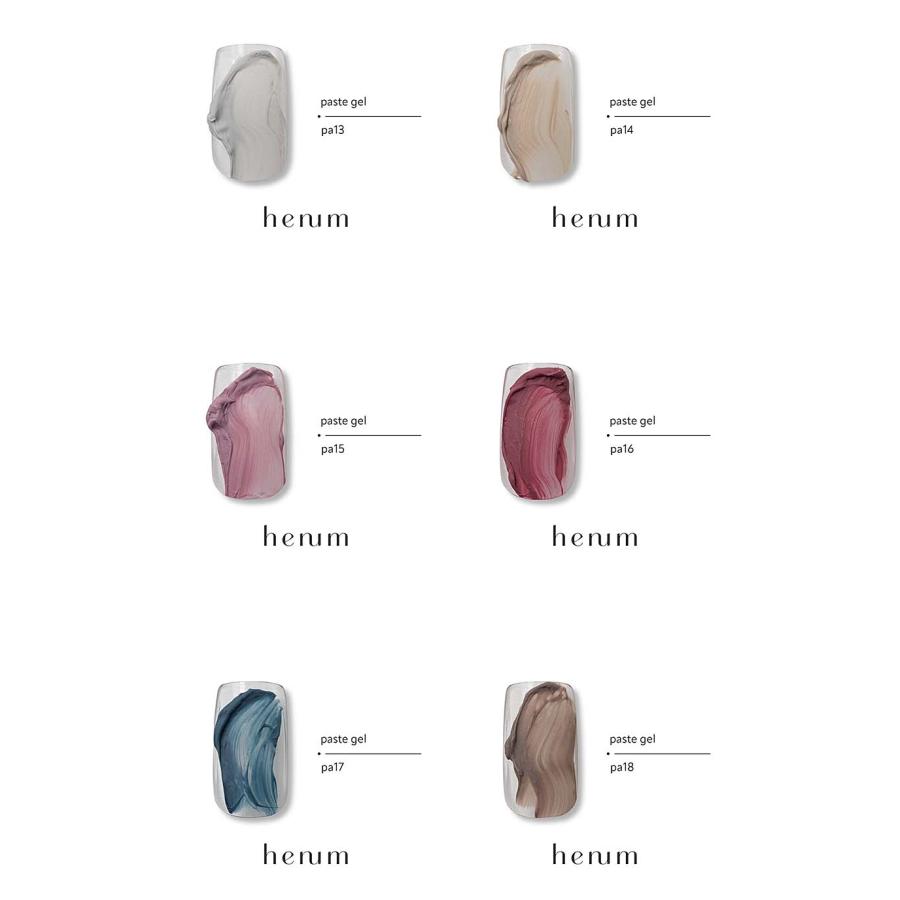 henum へニュム ペーストジェル 全6色 2.8g pa13~18 マット ノンワイプ