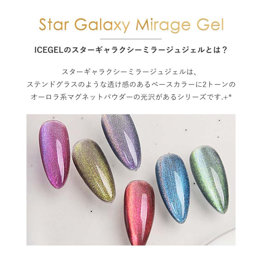 アイスジェル ICE GEL A BLACK スターギャラクシージェル ミラージュ
