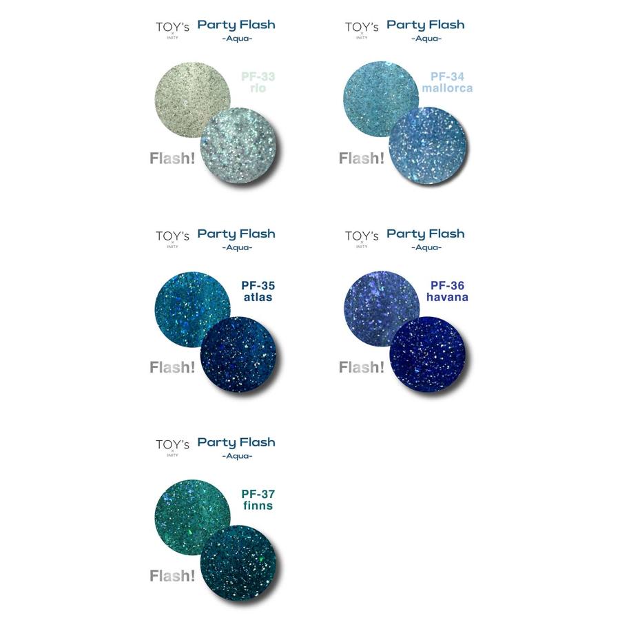 TOY's × INITY パーティーフラッシュ アクア 全5色 12ml T-PF33~37