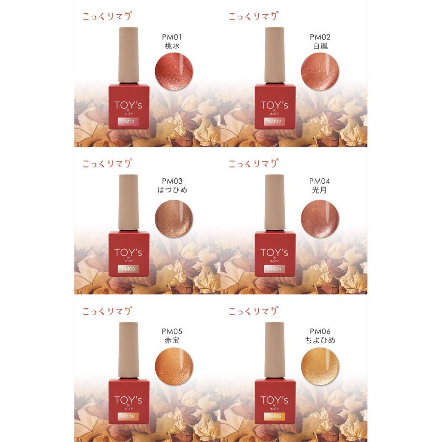 TOY's × INITY こっくりマグ 7ml 全6色 T-KM01~06 マグネットジェル