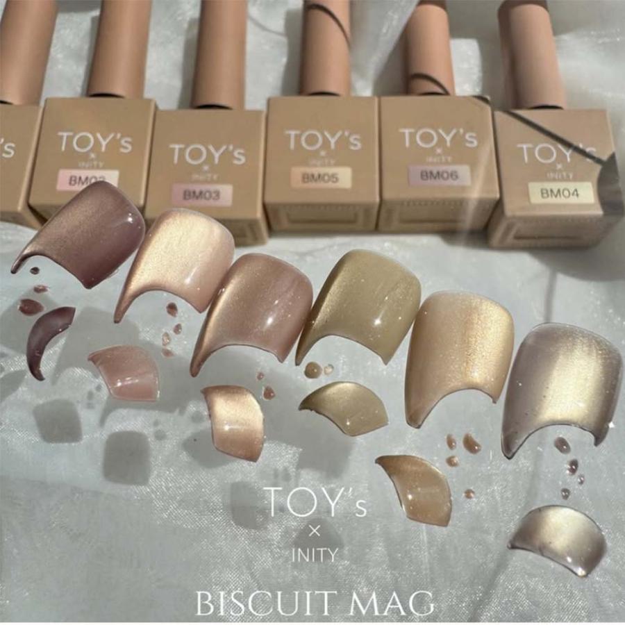 INITY Vi2 マグネットジェル セット TOY's × INITY ARTiS di voce×トイズマグ ナチュラル 7ml 6色セット T