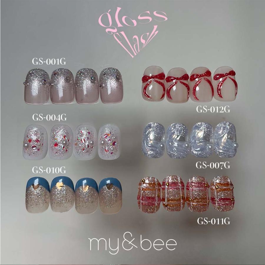 マイビー my&bee グロスフラッシュ 全12色 GS-001G〜012G 8ml