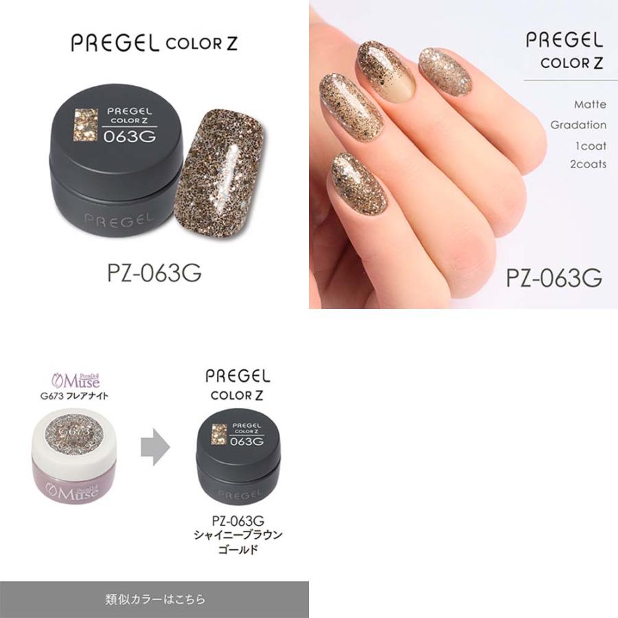 PREGEL プリジェル カラーZ グリッターカラー PZ-059G〜076G 全18色 3g