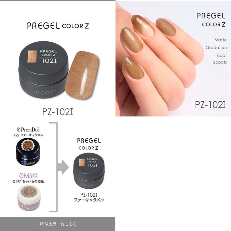 PREGEL プリジェル カラーZ 異素材カラー PZ-099I〜104I 全6色 3g