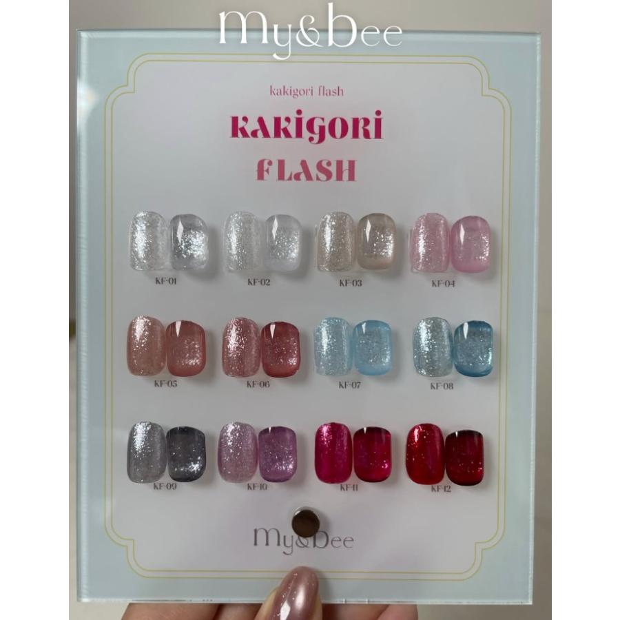 mybee かき氷フラッシュ 12色セット マイビー my&bee かき氷フラッシュ 全12色 KF-001G〜012G 8ml