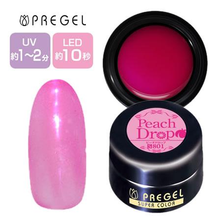 PREGEL プリジェル カラーEx ジェルネイル カラージェル 3g 801 ピーチ